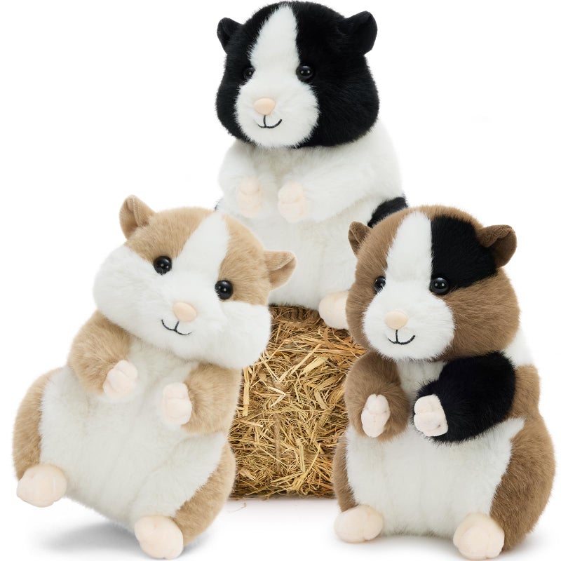 MorisMos Hamster Toys for Kids Girls Boys 87 Realistic Hamster Stuffed Animal Plushies Set Lifelike Small Stuffed Animals in Bulk for Baby Shower Birthday Party Decoration - Image 3