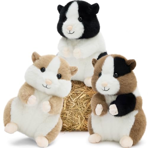 MorisMos Hamster Toys for Kids Girls Boys 87 Realistic Hamster Stuffed Animal Plushies Set Lifelike Small Stuffed Animals in Bulk for Baby Shower Birthday Party Decoration - Image 1