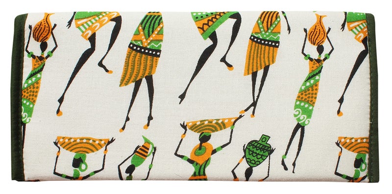 Mandhania Handcrafted Warli Print Women Wallet|Clutch|Ladies Purse Pack 1 Peacock Blue - Image 5