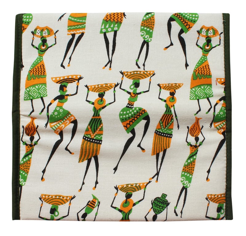Mandhania Handcrafted Warli Print Women Wallet|Clutch|Ladies Purse Pack 1 Peacock Blue - Image 3
