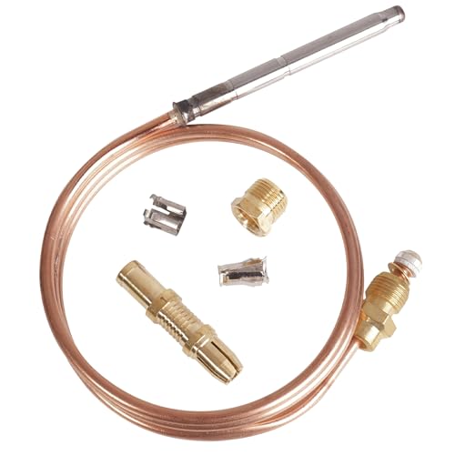 KBZ Thermocoupler for Robertshaw Thermostat Control Pilot Burner Assembly Replacement 1980-036 Snap Fit Universal Thermocouple (36") - Image 3