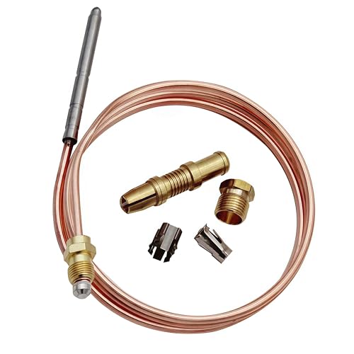 KBZ Thermocoupler for Robertshaw Thermostat Control Pilot Burner Assembly Replacement 1980-036 Snap Fit Universal Thermocouple (36") - Image 1