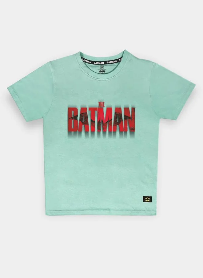 Batman Graphic Print Round Neck Fashion T-shirt