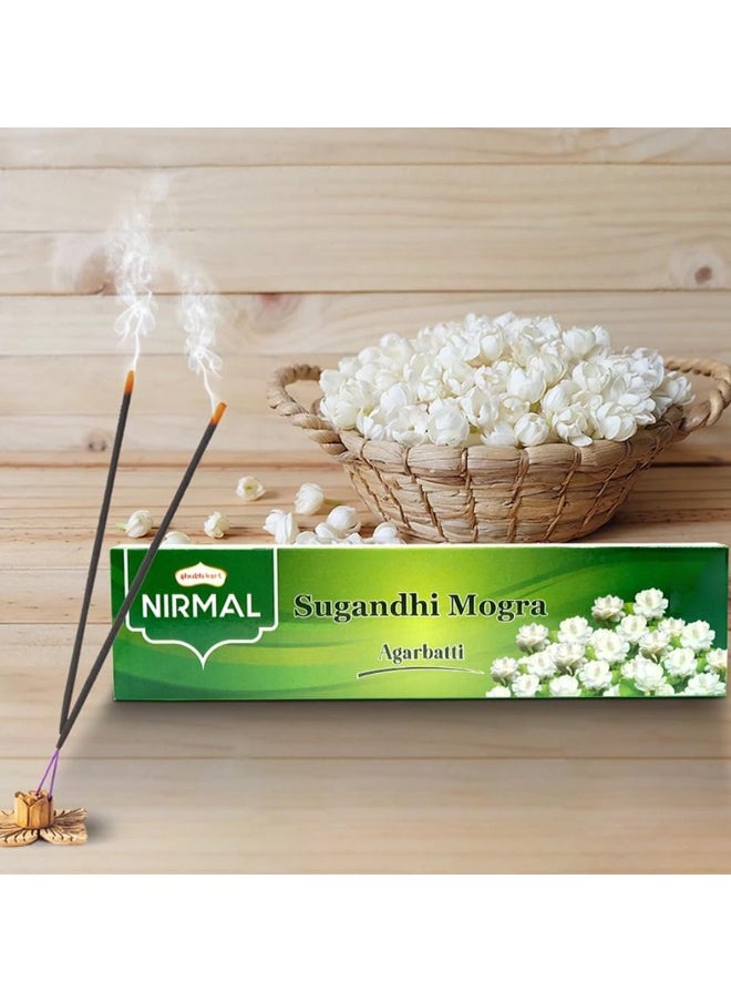 Nirmal Sugandhi Mogra Premium Fragrance 140 Incense Stick Agarbatti by Shubhkart (Pack of 2)  - Image 4