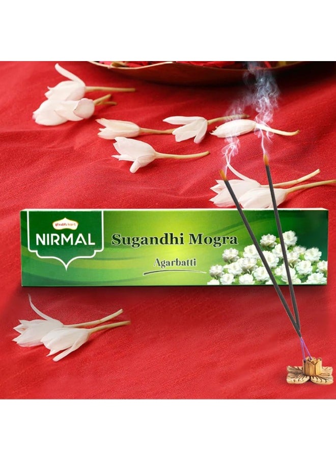 Nirmal Sugandhi Mogra Premium Fragrance 140 Incense Stick Agarbatti by Shubhkart (Pack of 2)  - Image 2