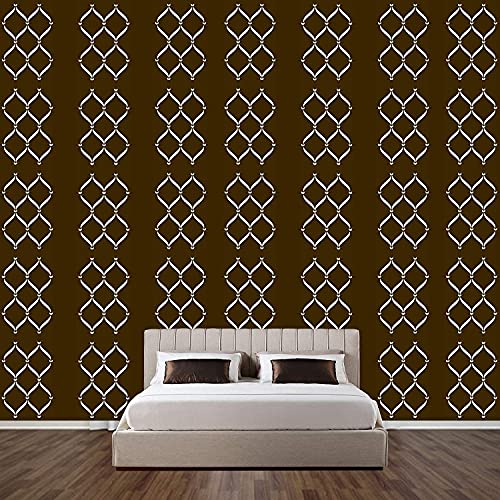 ARandNJ Combo Stencil for Wall Painting (Size:-16X24 Inch) Theme:- Lattice DIY Reusable Painting Design Suitable for Bedroom,Living Room (Pack of 1) - Image 5