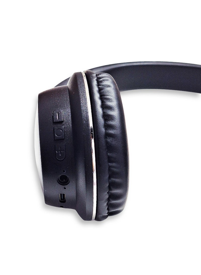 Generic - Bluetooth Headphone , Wireless Headset , Model WS-620 , Bluetooth , Play Time 20 Hours , Battery 150mAh, External Built In Microphone, USB Type-C, Pure Bass Sound, Noise Cancelling (Black) - Image 1