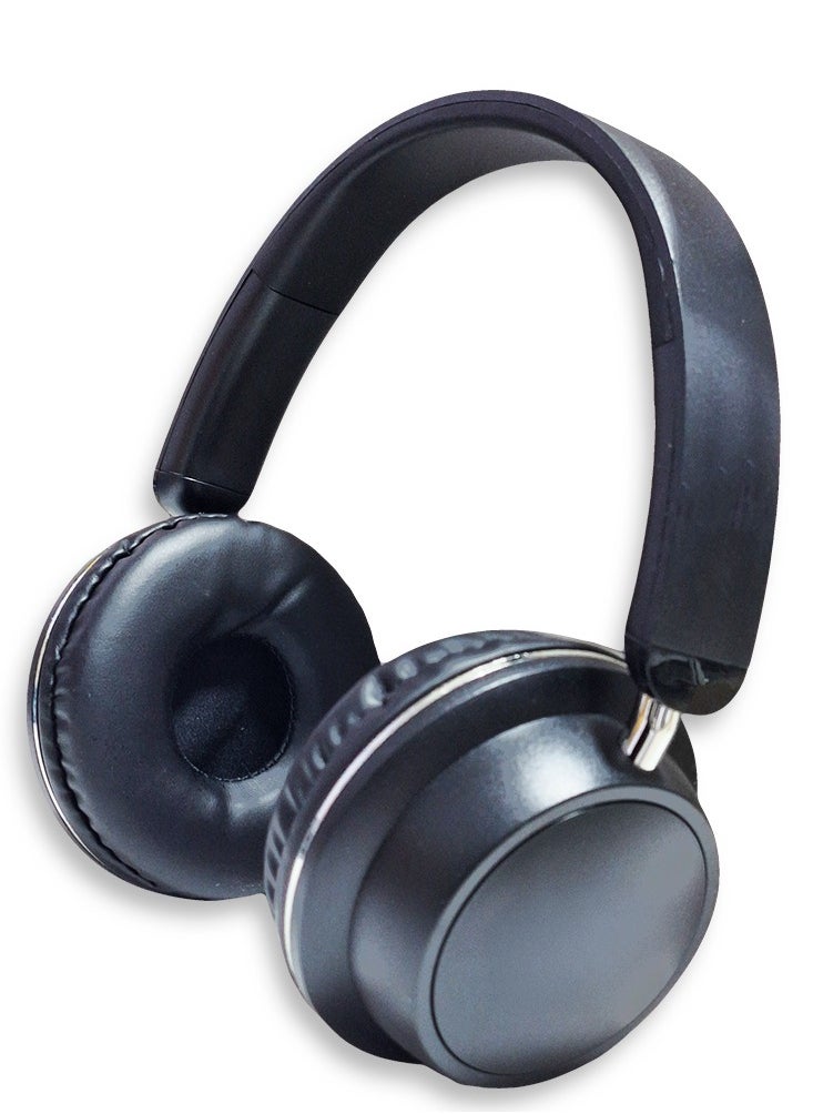 Generic - Bluetooth Headphone , Wireless Headset , Model WS-620 , Bluetooth , Play Time 20 Hours , Battery 150mAh, External Built In Microphone, USB Type-C, Pure Bass Sound, Noise Cancelling (Black) - Image 1