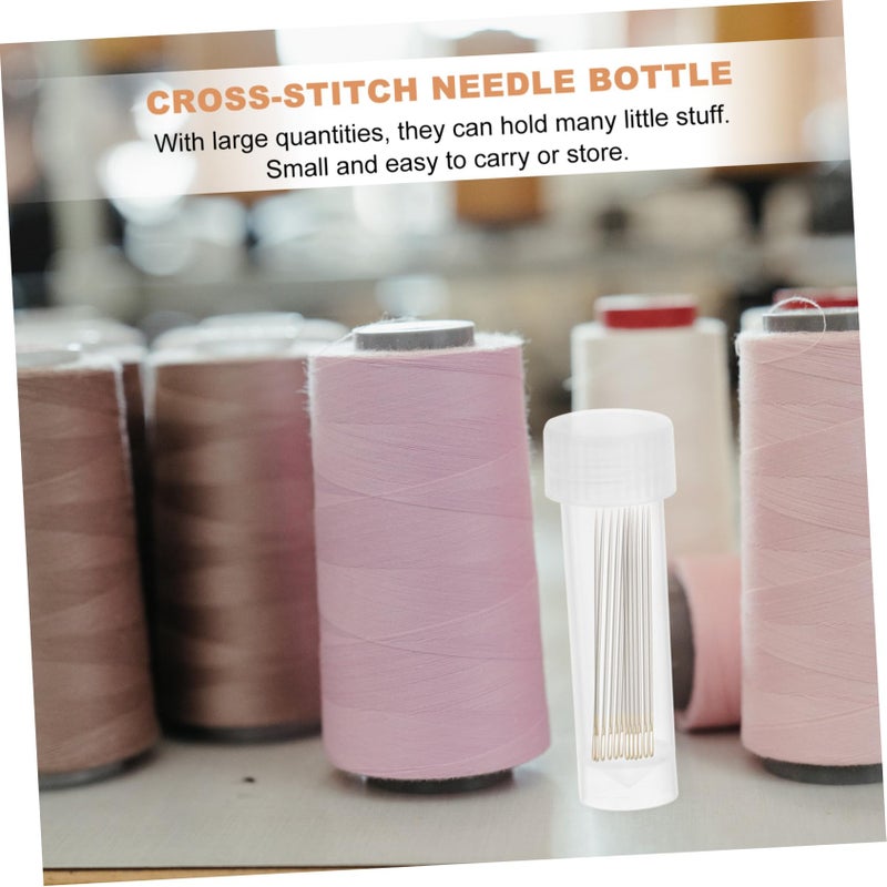 Transparent Plastic Needle Storage Tubes 10pcs Organizer For Beads And Parts - Image 4