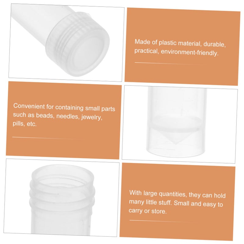 Transparent Plastic Needle Storage Tubes 10pcs Organizer For Beads And Parts - Image 3