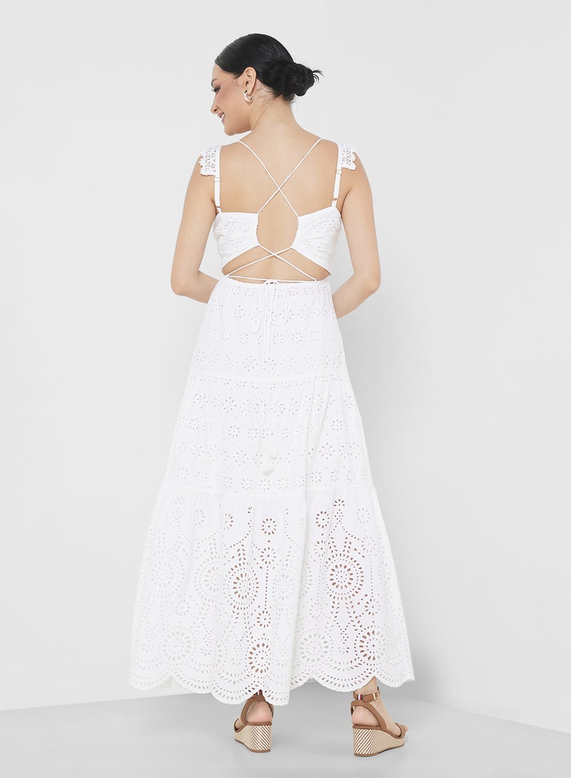 GUESS Eyelet Maxi Dress - Image 2