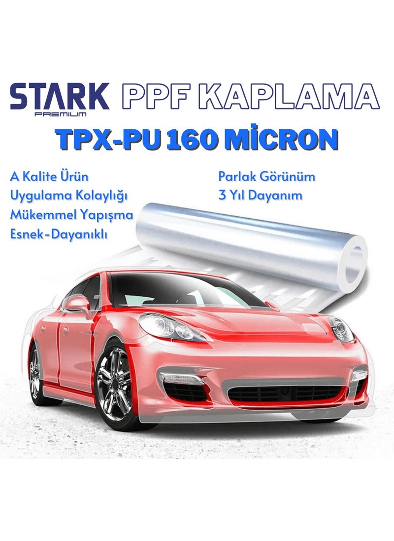 Stark Premium - Stark Ppf-Tpx Pu Transparent Vehicle Paint Protection Coating 160 Micron 15 mt - Image 1