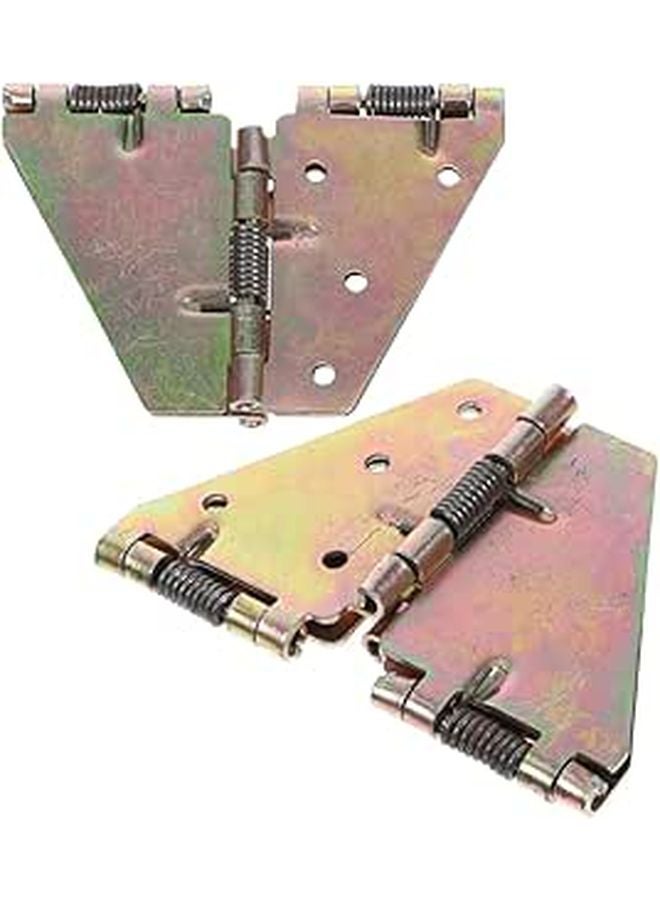 2Pcs Heavy Duty Spring Loaded Butterfly Hinges 180 Degree For Drop Leaf Dining Table - Image 1