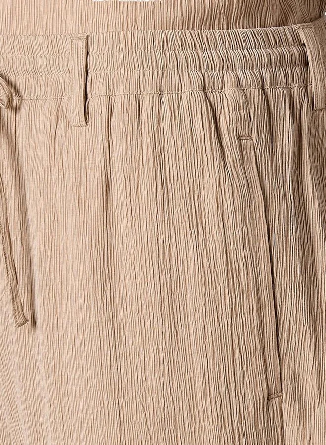 ايكونيك Iconic Men Regular Fit Crinkled Casual Pants