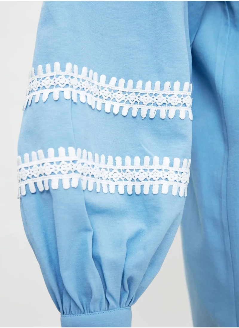 trendyol Balloon Sleeve Tunic Shirt