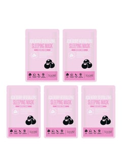 SOOAE SooAE Acai Berry Revitalizing Sleeping Mask Skincare Brightening  Renew Pack of 5 Overnight Face Mask Leavein treatment Soothing Face Mask for Dry Skin Korean Beauty masks5 CountPack of 1 