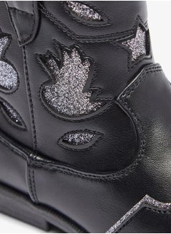 Flora Bella By Shoexpress Girls Embellished High Cut Boots with Zip Closure  - Image 4