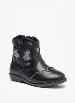 Flora Bella By Shoexpress Girls Embellished High Cut Boots with Zip Closure  - Image 1