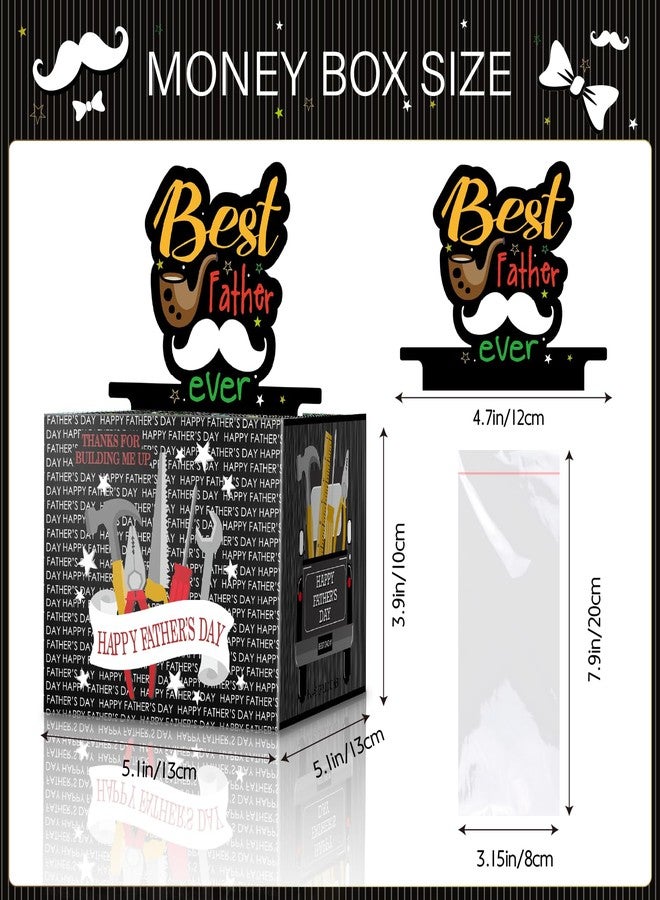 Linelglobal Father's Day Gift Box for Cash Gift, Pull Put Money Box, Surprise Cash Holder for Dad - Black - Image 2