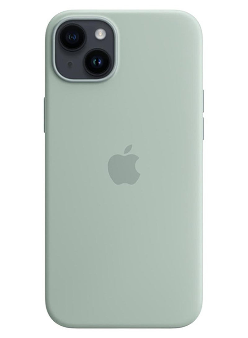 Apple iPhone 14 Plus Silicone Case with MagSafe Succulent - Image 1
