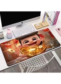 2025 Which Ao Guang Ao Bing Super Large Secondary Animation Table Pad Office Computer Desk Keyboard Mouse Pad-Color:40*90 Cm-Pattern:12