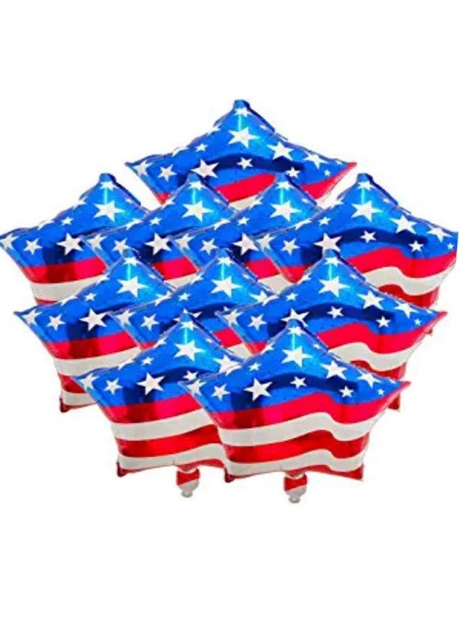 BinaryABC Fourth of July Balloons,4th of July Balloons,American Flag Balloon, Patriotic Party Balloon, Independence Day Labor Day Decoration,10pcs (18inch) (style 1) - Image 1