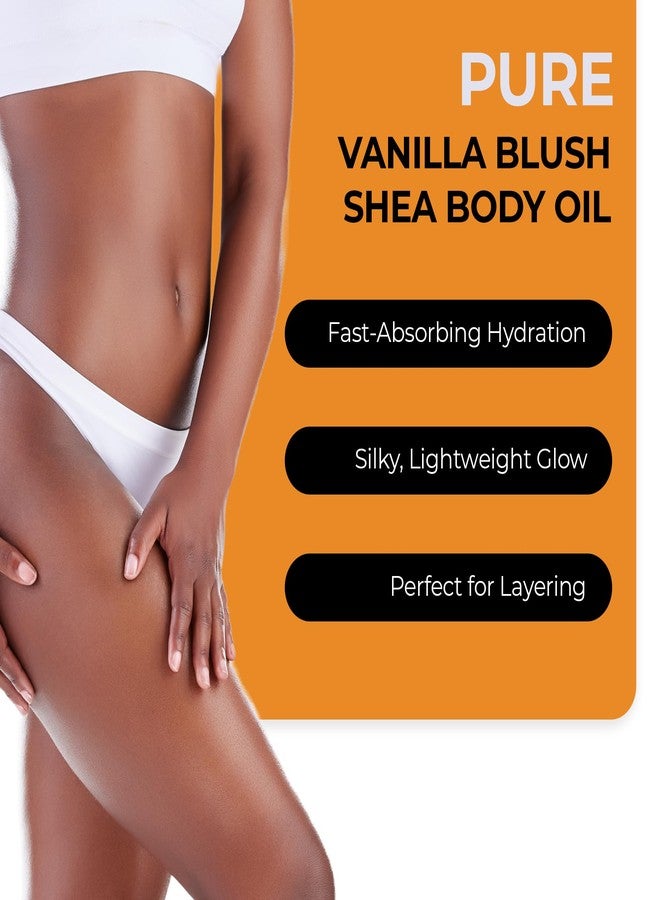 RA COSMETICS Shea Body Oil, Vanilla Blush – Lightweight African Body Oil with Unrefined Shea Nut Oil from Ghana – Hydrating Moisturizer for Dry Skin – Softens & Smoothes Skin from Head to Toe – 2oz - Image 2