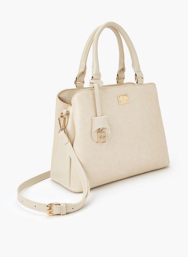 Flora Bella By Shoexpress Textured Tote Bag with Double Handle - Image 3