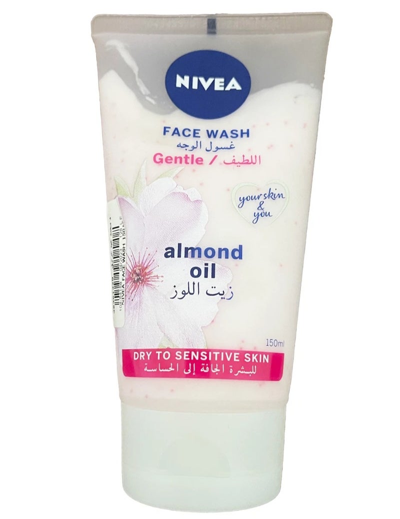 nivea gentle face cleansing cream wash for dry and sensitive skin 150ml