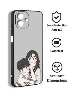 Phone Protective Case Cover For Infinix Hot 30i Loving couple boy and girl fall in Love FZT12 Print