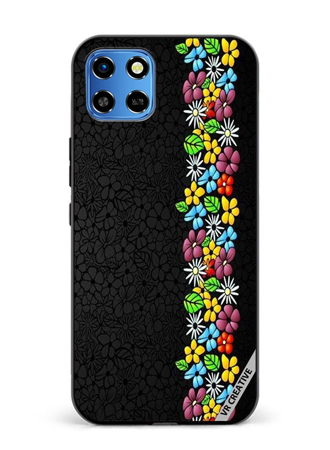 VR CREATIVE Protective Case Cover For Infinix Smart 6 HD Flower Design Multicolour - Image 1