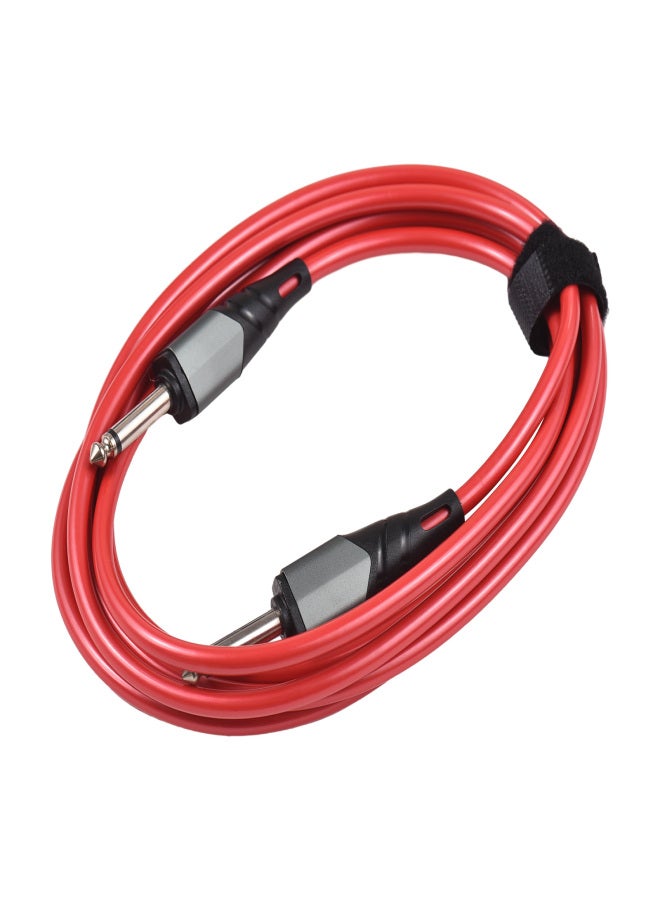1/4 Inch Audio Instrument Cable 10ft Noise Reduction Dual Straight Interface 6.35mm Mono Waterproof Guitar Cable Compression Professional Audio Interconnect Cord for Electric Guitar - Image 1