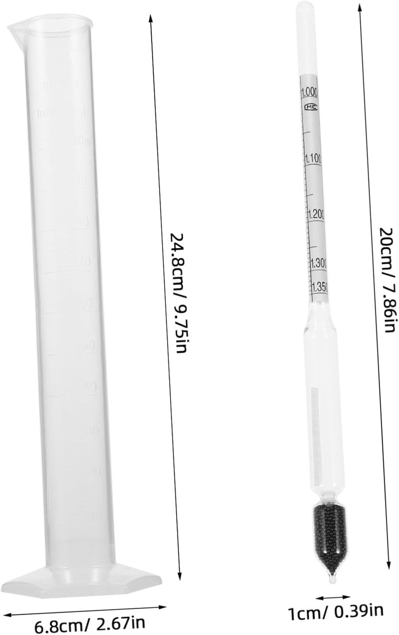 INOOMP Professional Hydrometer and Graduated Cylinder for Accurate Dough Density Measurement Household Food Proofing Tool for Noodles Dough and Rice Paste with Easy to Use Design - Image 2
