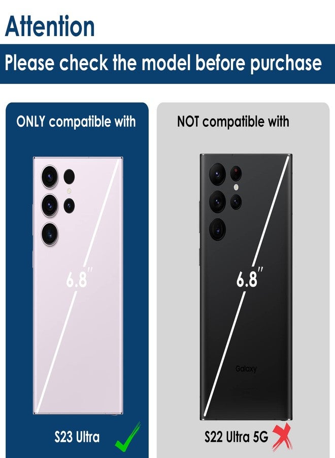 Simpeak 2Pack Camera Lens Protector Compatible with Samsung Galaxy S23 Ultra 5G 6.8" 2023, Individual 9H Tempered Glass Camera Metal Case for S23 Ultra 6.8" [Installation Tray], Lavender - Image 2