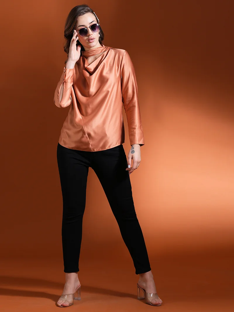 globus Globus Women Satin Workwear Top