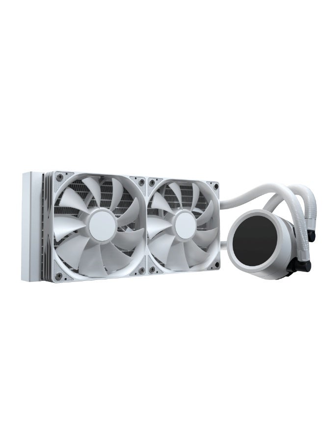 AeroCool Abyss L240R Digi 240mm ARGB Liquid CPU Cooler | Digital Display Pump Head | 280W TDP High Performance Cooling | Copper Micro-Channel Block | PWM RGB Fans High Airflow & Pressure | Intel LGA1851/1700/1200/115X AMD AM5/AM4 | Silent Operation | 16.8M ARGB Lighting | Integrated Fan Frame | Gaming PC Water Cooling System - Image 2