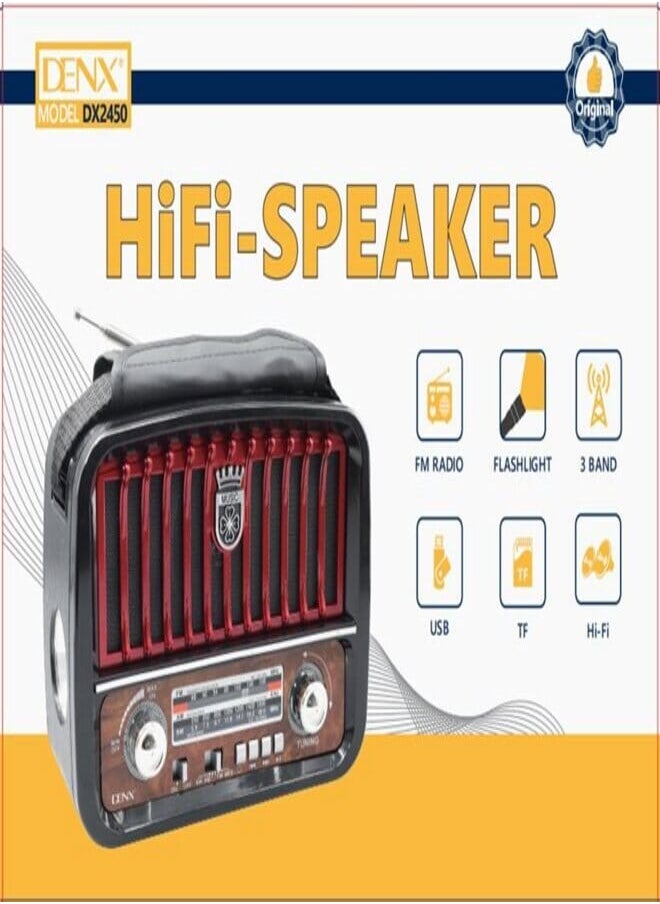 Denx Hifi-Speaker & Radio Dx2450  - Image 1