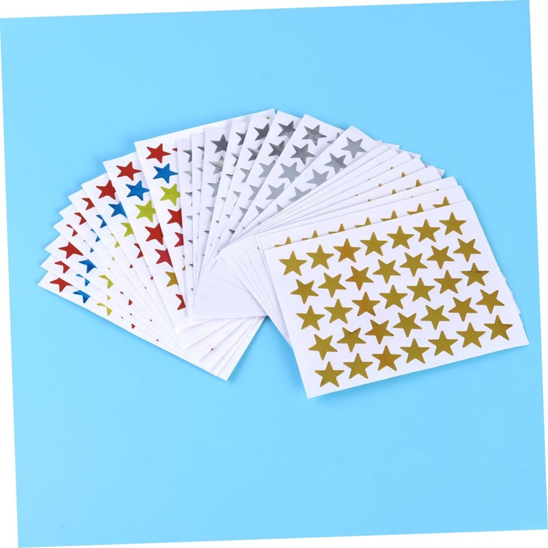 Shiny Gold Star Stickers Self Adhesive 30 Sheets For Kids Crafts Decor - Image 3