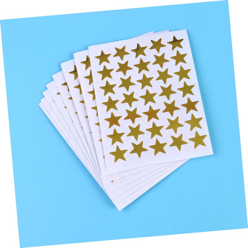 Shiny Gold Star Stickers Self Adhesive 30 Sheets For Kids Crafts Decor - Image 4