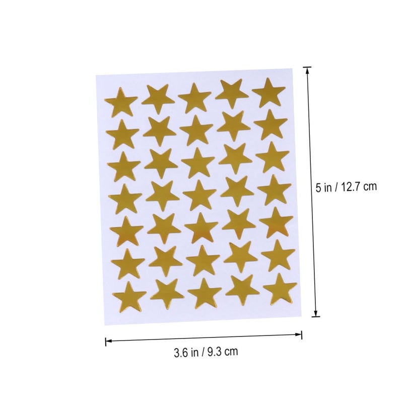 Shiny Gold Star Stickers Self Adhesive 30 Sheets For Kids Crafts Decor - Image 5