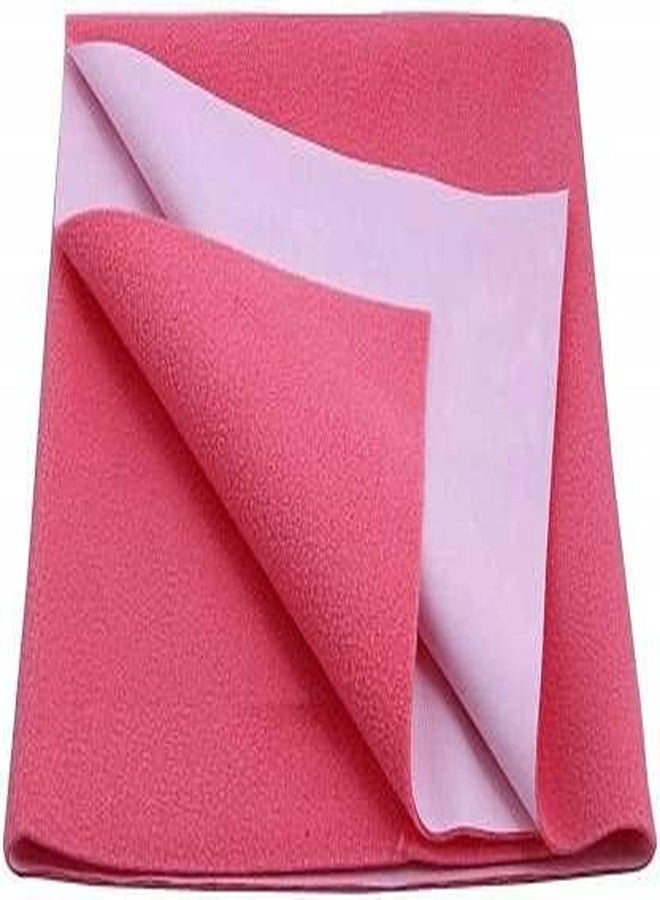 Ek Rag Instadry Anti-Piling Fleece Extra Absorbent Quick Dry Sheet for Baby, Baby Bed Protector, Waterproof Baby Sheet Size (Blue red Pink) - Image 2