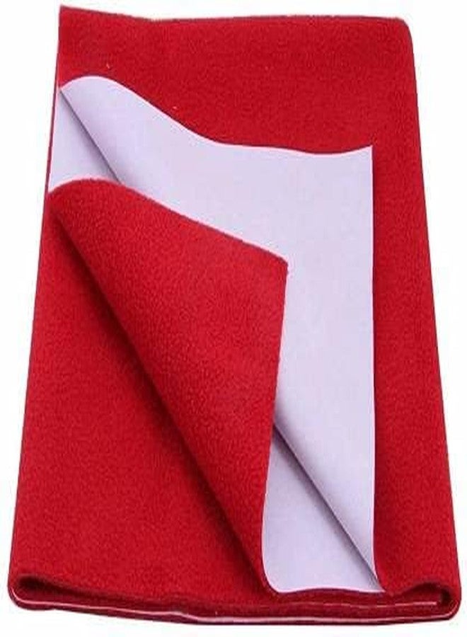 Ek Rag Instadry Anti-Piling Fleece Extra Absorbent Quick Dry Sheet for Baby, Baby Bed Protector, Waterproof Baby Sheet Size (Blue red Pink) - Image 3