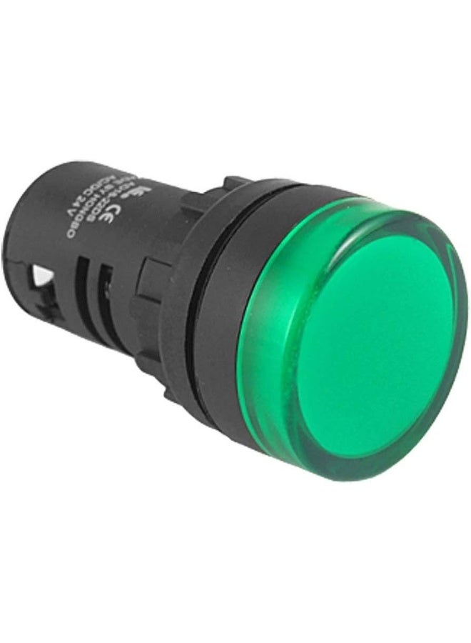 Royal Apex Led Pilot Panel Indicator Lamp Led Voltage Indication Panel Light Warning Light Pack Of 1 Green - Image 1