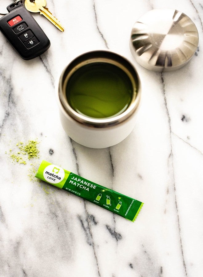 Matcha Love Japanese Matcha Unsweetened Green Tea Powder 15 Sticks per 45ml Tubes - Single Pack - Image 3