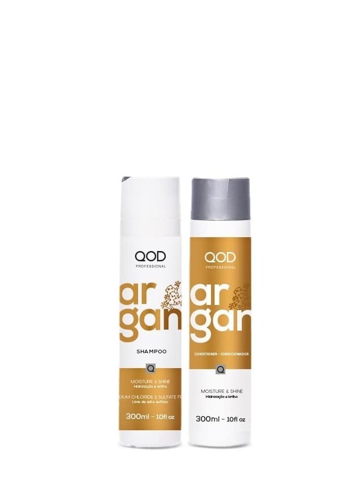 QOD argan shampoo and mask 300ML PACK OF 2