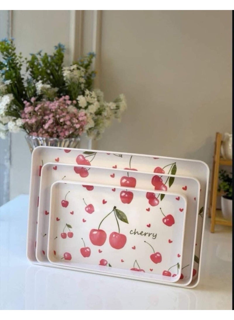 Melamine & Acrylic Tray Set