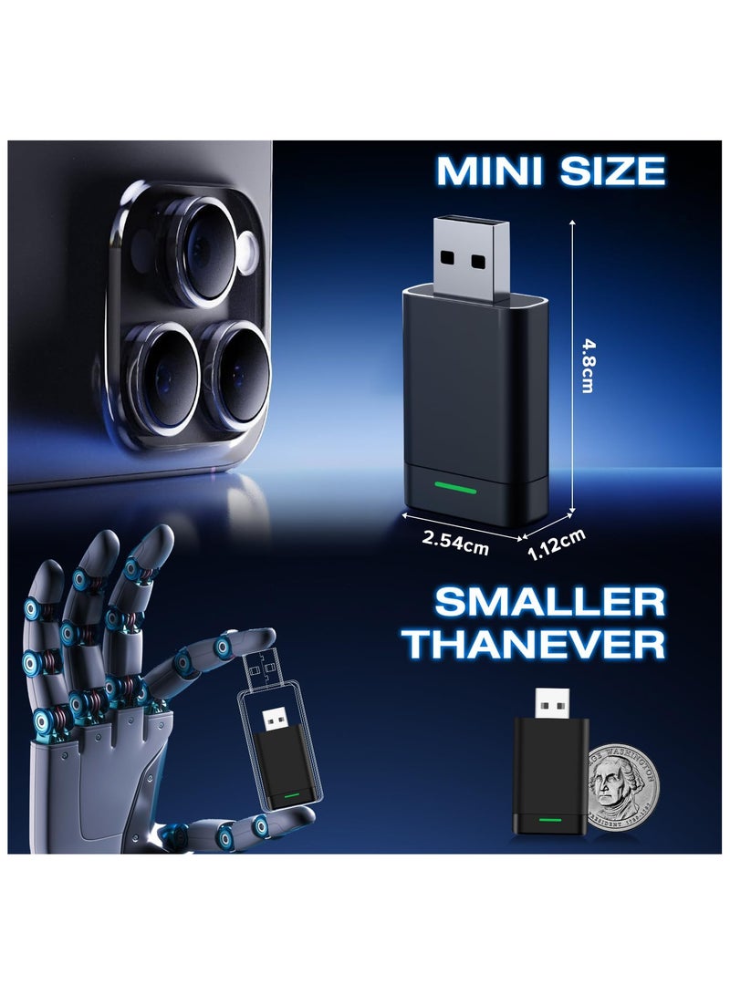 INSIJAM Wireless Carplay Adapter and Android Auto Adapter Effortlessly Convert Wired to Wireless CarPlay Stable Connetion for iPhone iOS 10+/ Android 11+/ Cars 2017+ with USB-A/Type-C Port - Image 5