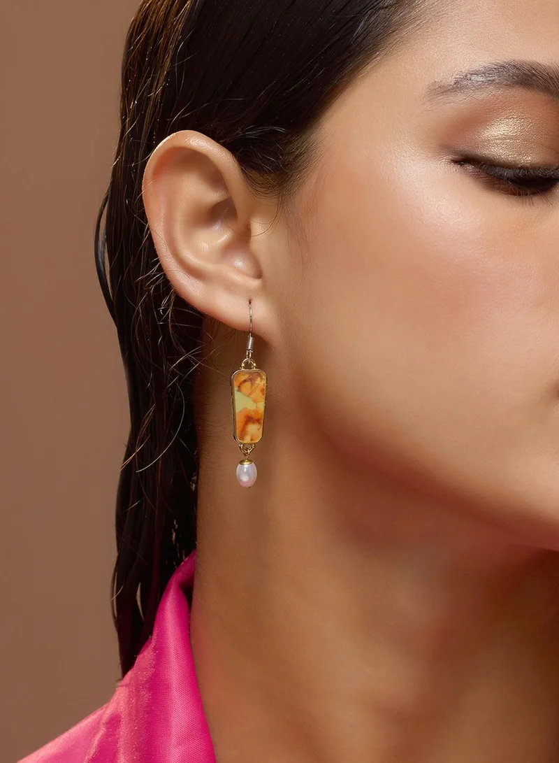 Sohi  Pearl Beaded Contemporary Positano Artificial Drop Earring Jewellery for Women | Best Price UAE