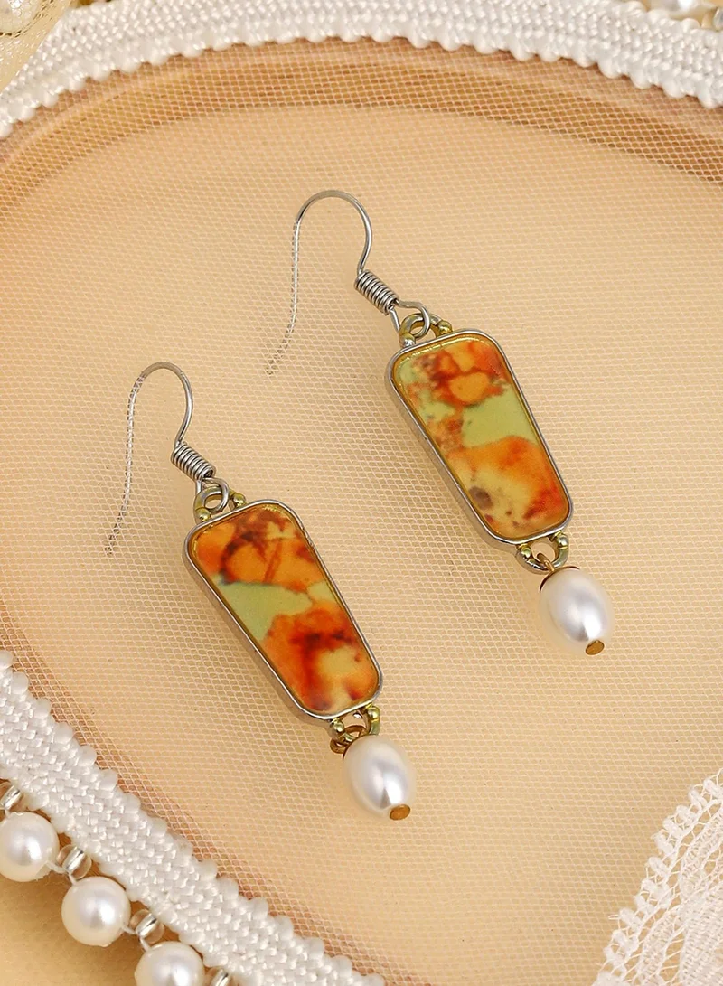 Sohi  Pearl Beaded Contemporary Positano Artificial Drop Earring Jewellery for Women | Best Price UAE