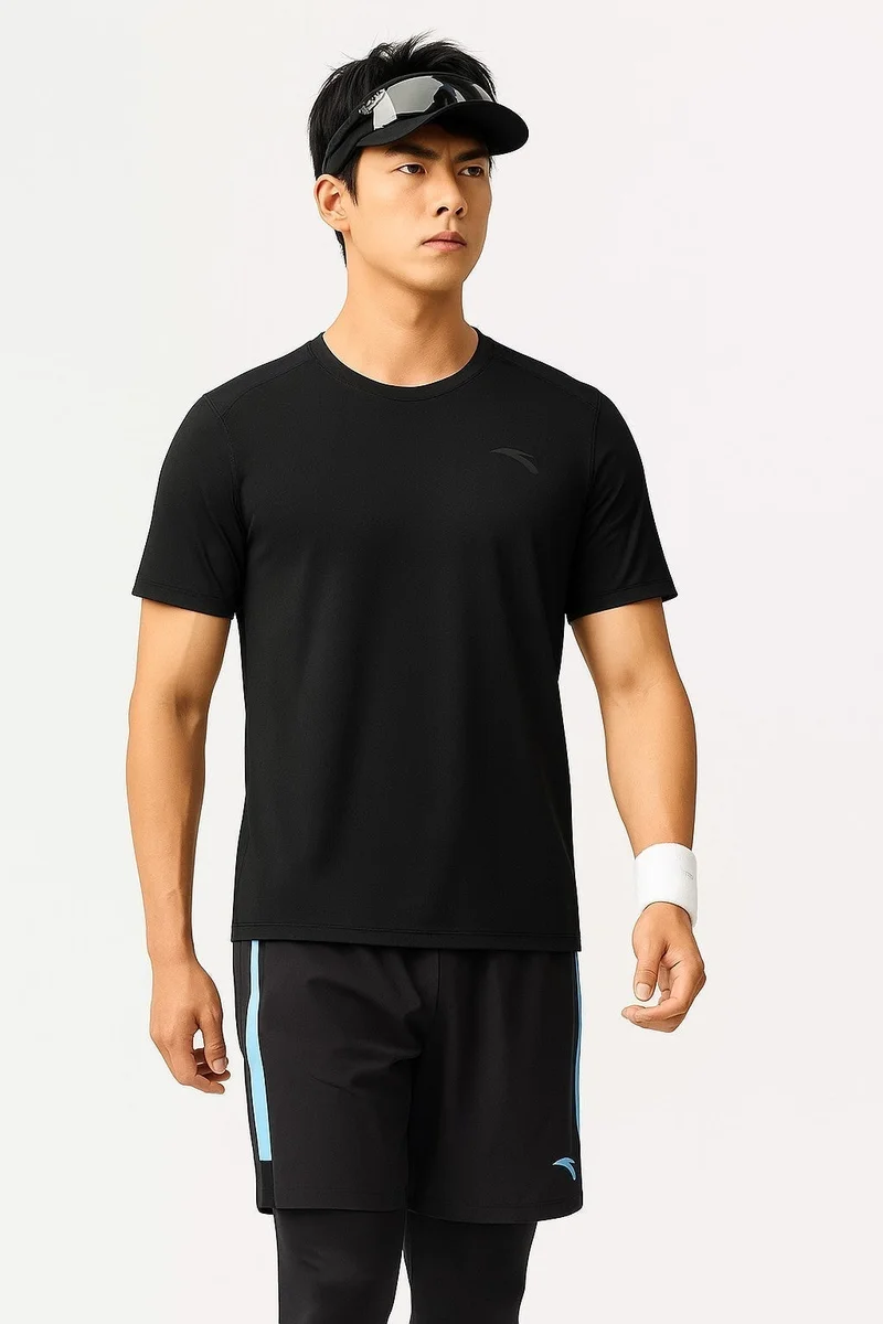 ANTA Cooling Breathable Sports Tee/IceMountain T-Shirt/Cooling Tech · Soft Stretch Comfort · All-Day Freshness